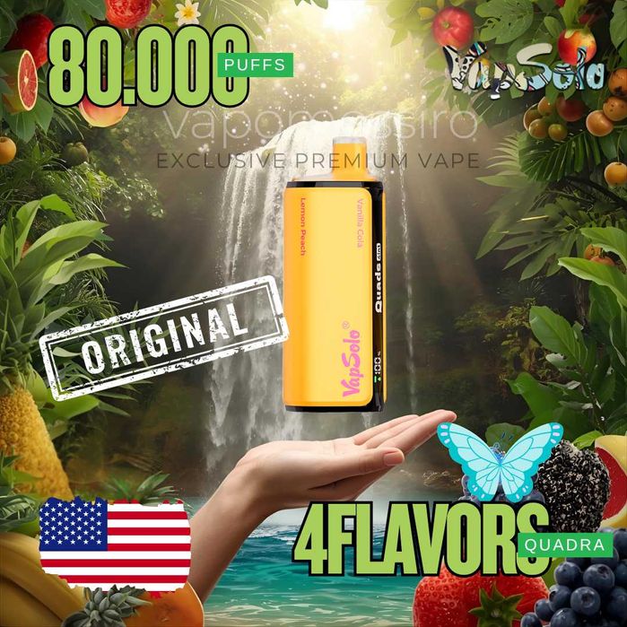Vape Vapsolo Premium Quads 80.000 puffuri 4 arome in 1