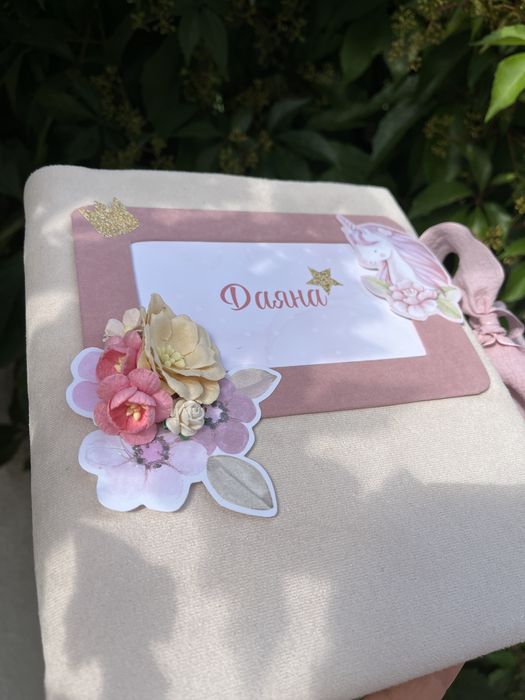 Албум дневник за бебе момиче с ринг механизъм