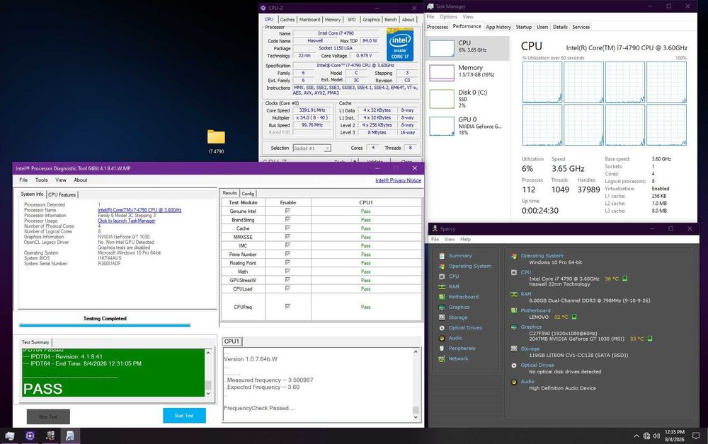 Procesor I7 4790 3.60GHz socket 1150