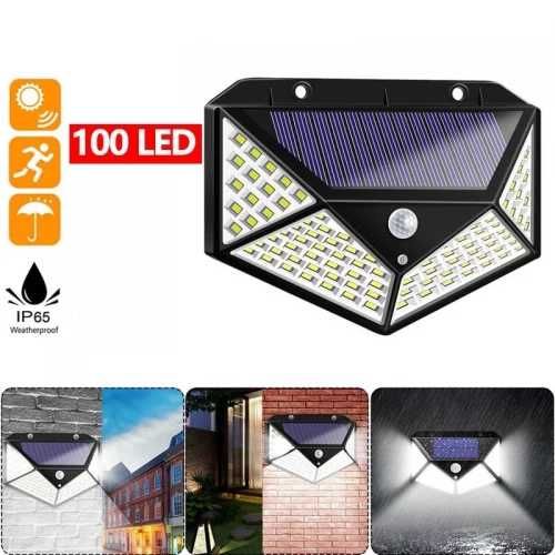 Комплект от 4 Броя  Водоустойчиви Соларни лампи 100LED ,
