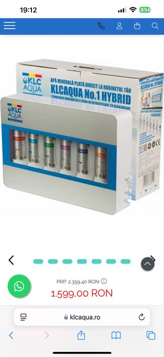 Filtru de apa KLCAQUA No.1 HYBRID