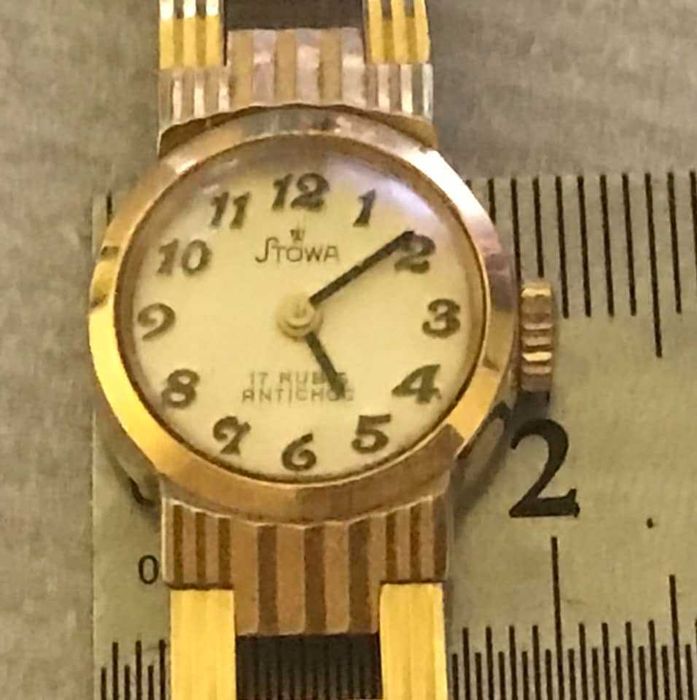 Ceas dama STOWA -german anii 60-70 mecanic,aurit 14k