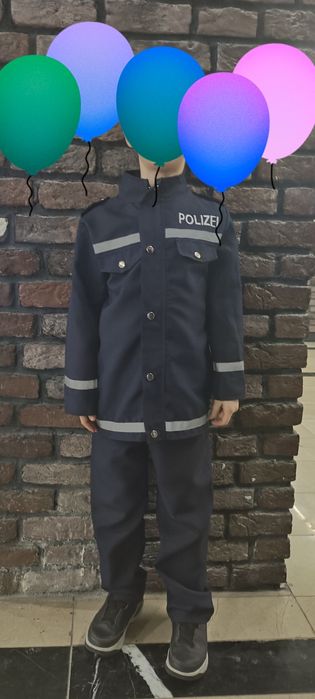 Costum poliție / pilot avion pt copii, pt Fasching, carnaval, serbare