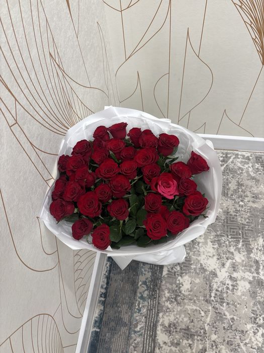 Свежие букеты роз