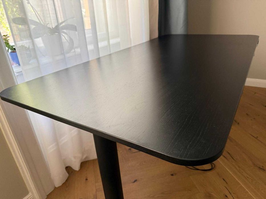 Birou IKEA BEKANT reglabil pe înălțime, 160x80 cm, Negru – Stare foarte bună