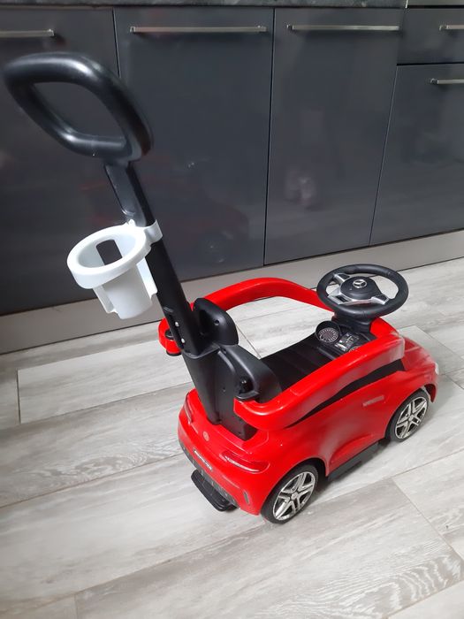 Mașinuță copii, Mercedes AMG, cu melodii și claxon, maner de împins