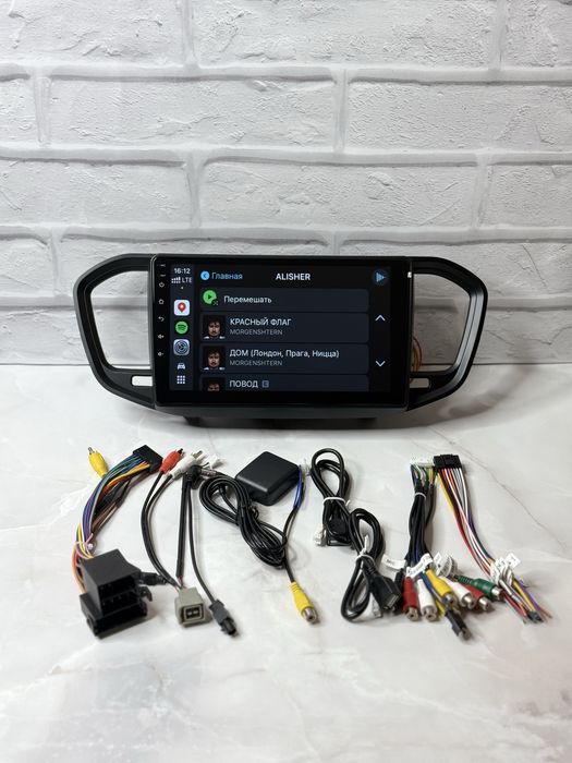 Магнитола для LADA Vesta андроид 13 CarPlay Веста янги рамкаси билан