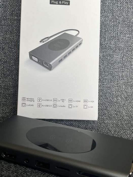 Адаптер, докинг станция 15 в 1 за MacBook