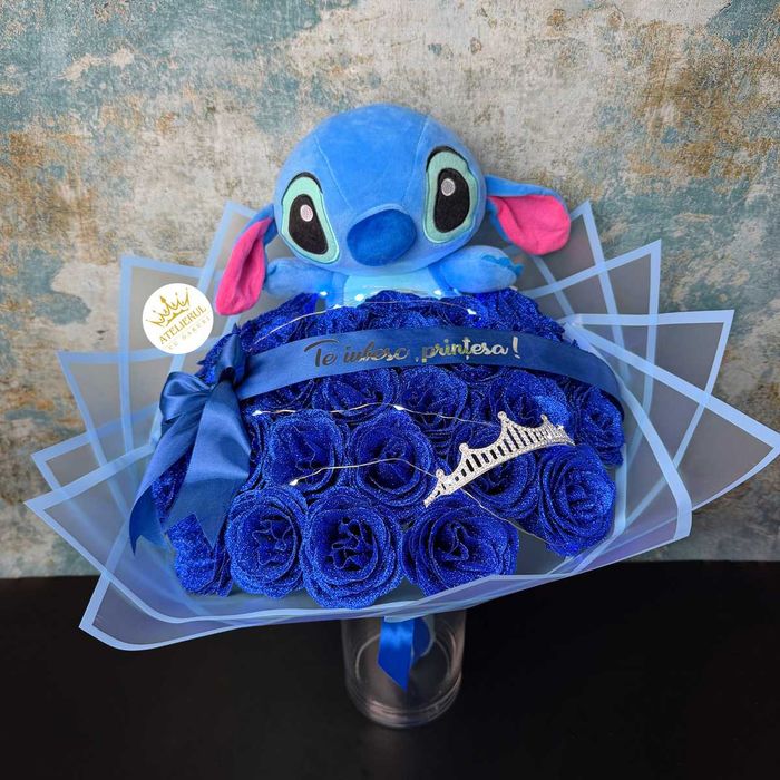Buchete Trandafiri Sapun cu Stitch | Livrare oriunde