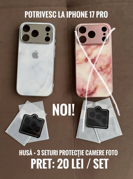 Husa carcasa telefon potrivita pentru Iphone 16 pro si Iphone 17