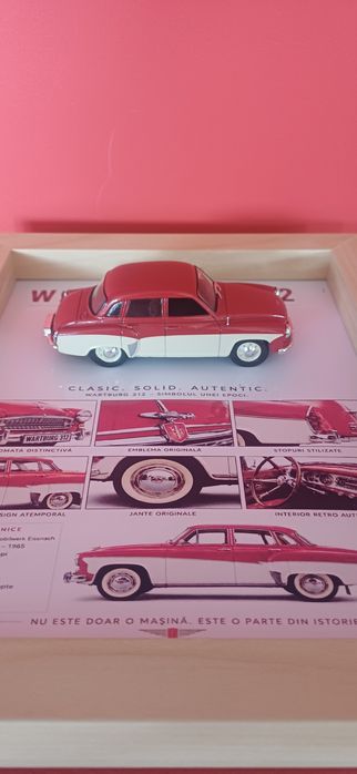 Tablou 3D Car Frame Art – Wartburg 312 (Legendă din Germania de Est)