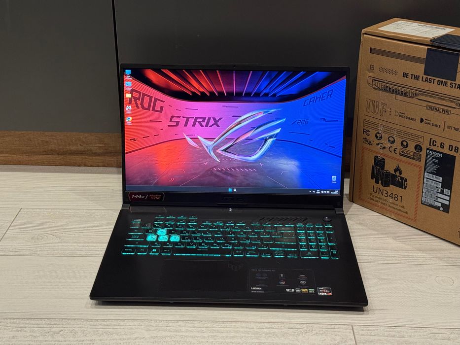 RTX 3070 8gb /Ryzen7 6800H / 17.3 144hz/ 1TB SSD/ 16GB / Asus TUF /RGB /MIL-STD-810