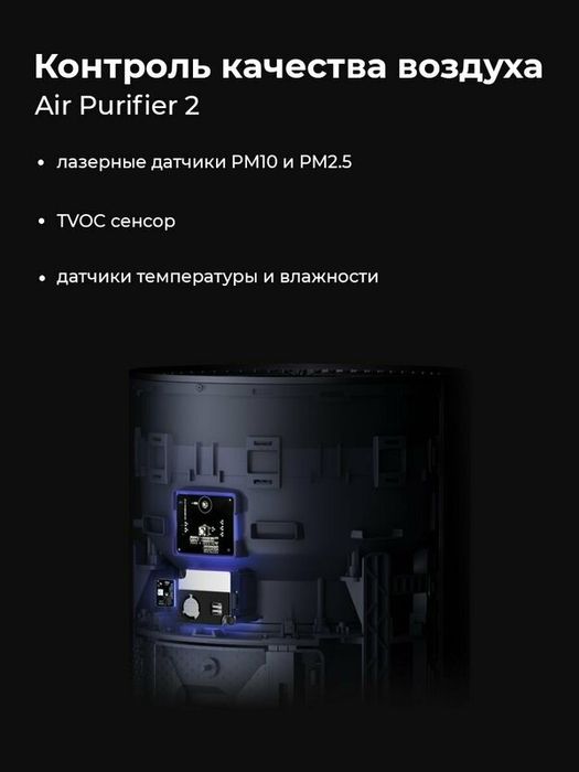 Очиститель воздуха Smartmi Air Purifier 2, HEPA-фильтр, темно-синий