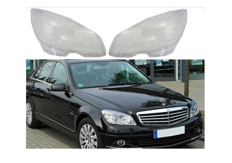 Стъкла/капаци за фарове, Mercedes C-Class W204, 2007-2011 г.