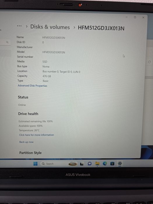 Laptop ASUS VivoBook i7-1260P 16Gb Ram / R1502ZA-BQ1007