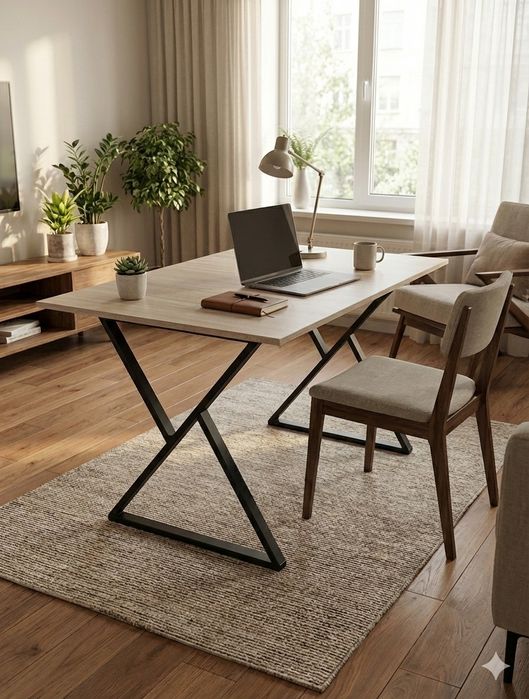 Стильный стол в стиле Лофт (120х80 см) — для работы и дома