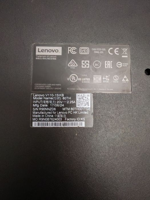 Леново v110 немец