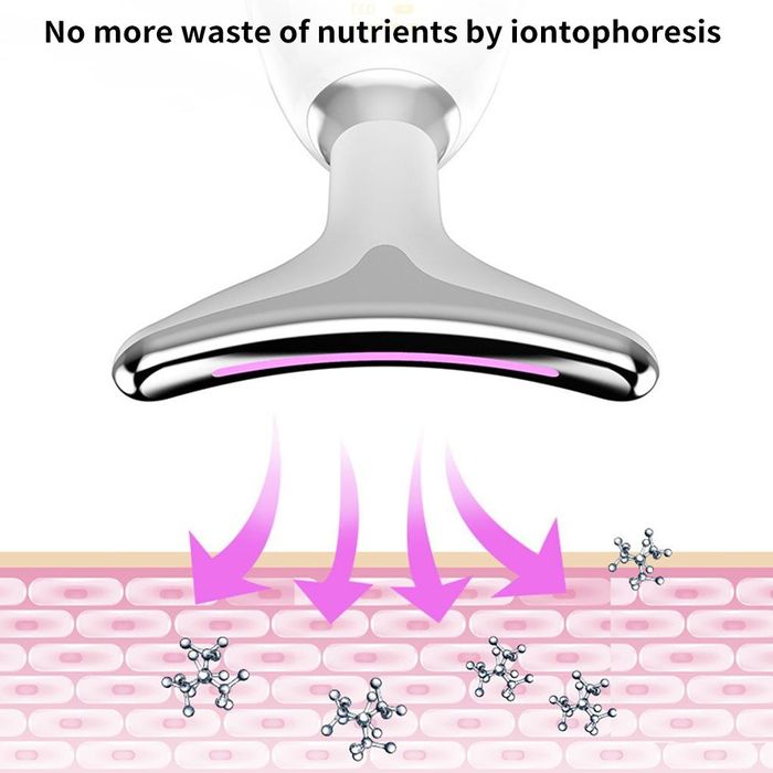 Массажер светодиодный вибрирующий для лица.