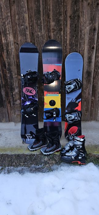 Snowboard aduți și copii + boots