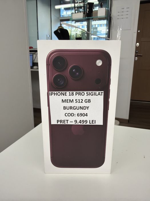 Gamma Amanet - Iphone 18 Pro, 512gb burgundy cod unic 6904