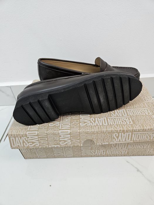 Pantofi Mocasini damă piele naturală NOI 80% REDUCERE 37