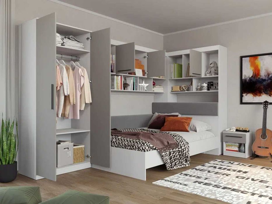 Set Dormitor Colt Lucio C7 Alb / Casmir