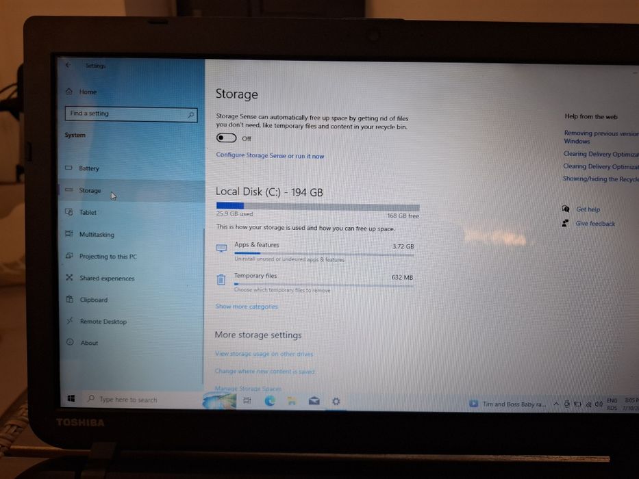 Vând laptop Toshiba Intel Pentium