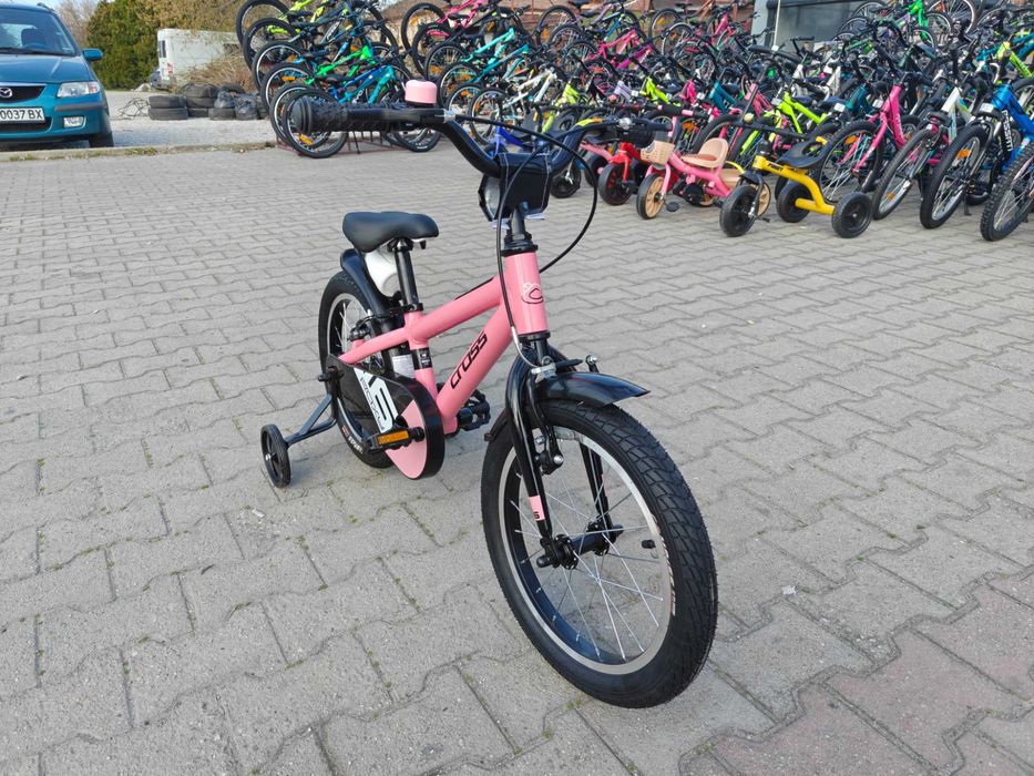 CROSS Алуминиев велосипед 16" ROXY розов