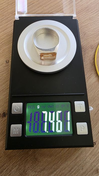 Inel argint cu piatra topaz imperial