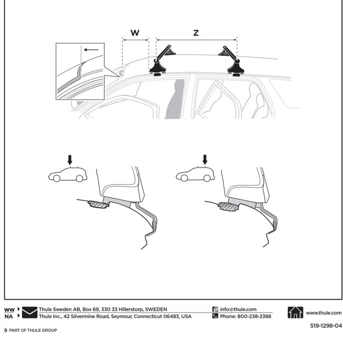 Thule напречни греди, багажник, Lexus RX 300/400h, 350/450h, Лексус, Toyota