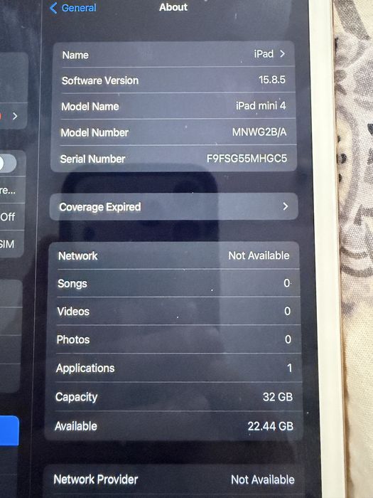 Ipad mini 4 cell 32 gb