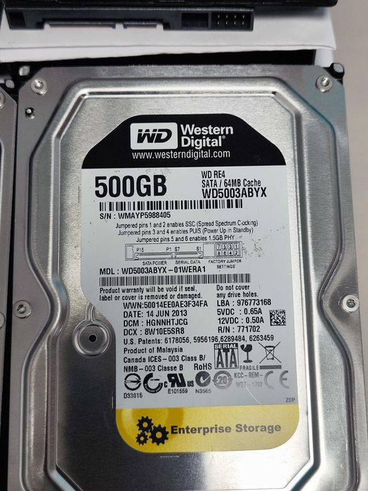 WD GREEN/BLUE/ENTERPRISE HDD 3.5 500GB - / Хард диск за компютър