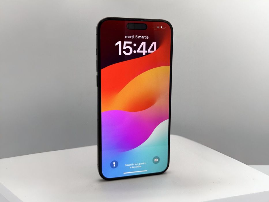 iPhone 15 Pro Max, 512GB, Black Titanium Garantie 2 ani CH-iOS T214