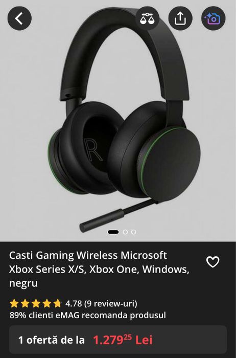 Casti Xbox Gaming Wireless