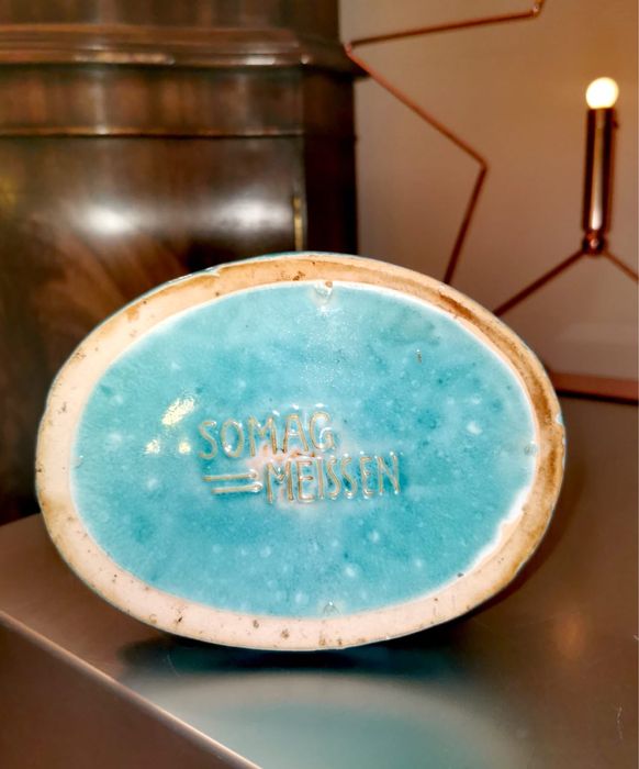 Антикварна фън шуй керамика на слон за късмет и благоденствие от 60г