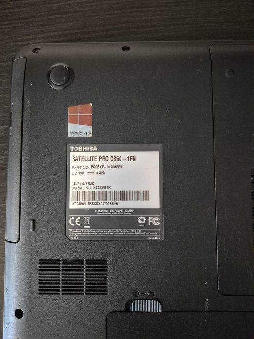 Toshiba satellite pro c-850