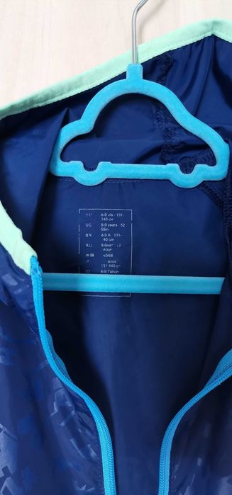 Kalenji by Decathlon anti vant băieți 8-9ani 131-140cm Windbreaker Water Resistant
