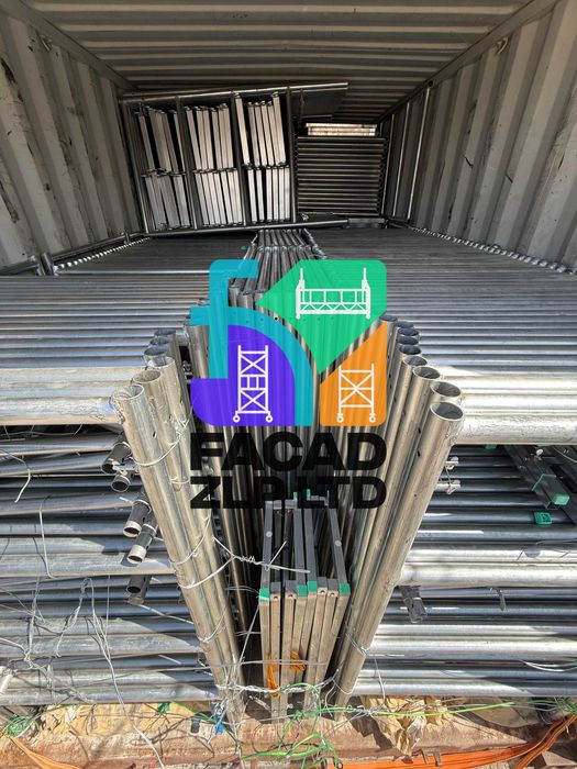 Строительные леса оцинкованные с настилом, труба Ø40мм, T=2.5мм Китай