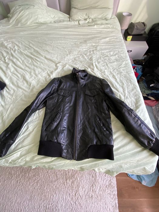 Кожено яке Jack and jones M размер