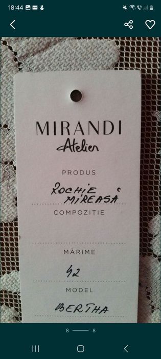 Rochie de mireasa 42