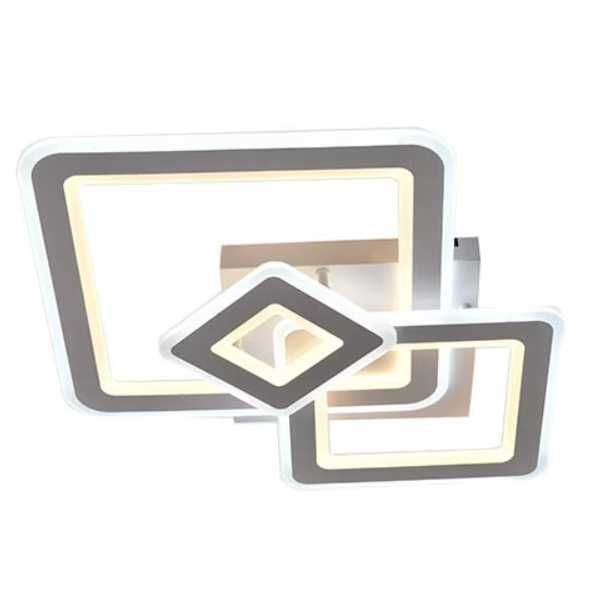 Led полилей абажур Hydrangea 160W с дистанционно управление, Бял