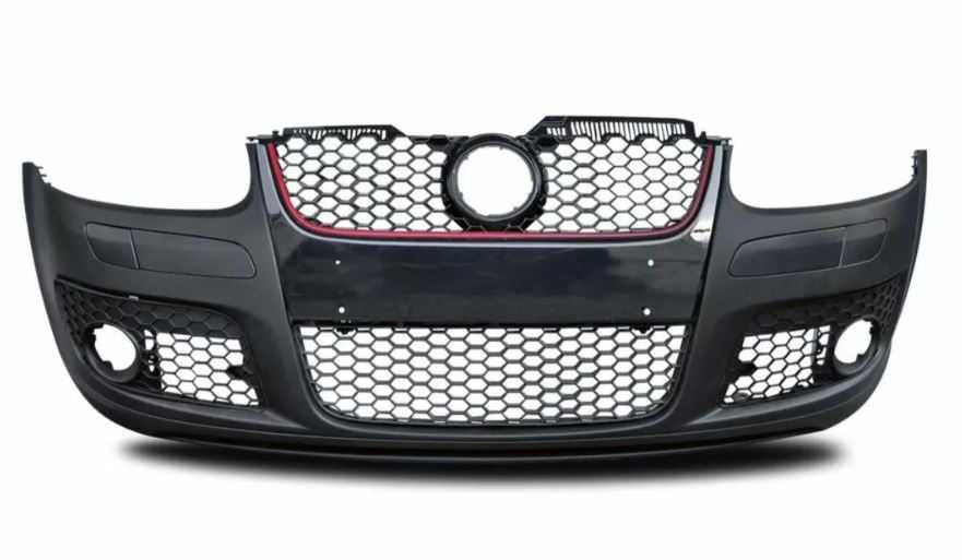 Предна броня за Golf 5 - GTI стил с отвори за фабрични халогени / Голф