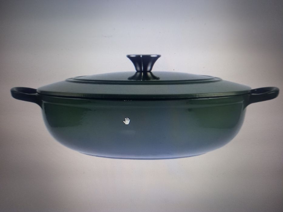 Cratiță fontă emailată joasă cu capac fontă 31,5 cm Promo 279 lei