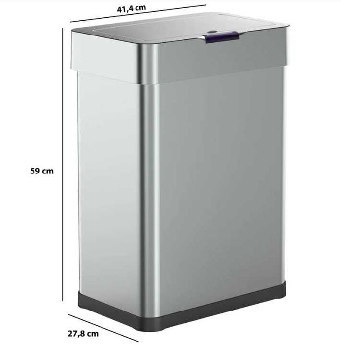 Coș de gunoi automat de bucătărie DAYTONA, 60 l, din oțel inoxidabil