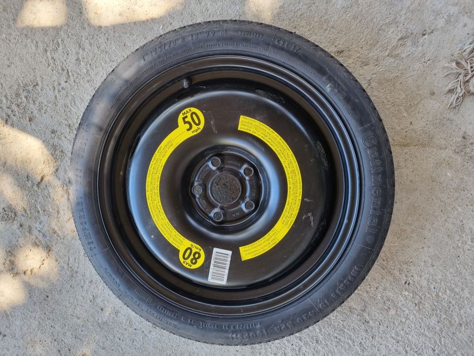 ROATA REZERVA SLIM 5x112. T125 70 R18 Grupul VAG Volkswagen Audi A3, A4,A5,A6,A7,Q3,Q5 1K0601027B