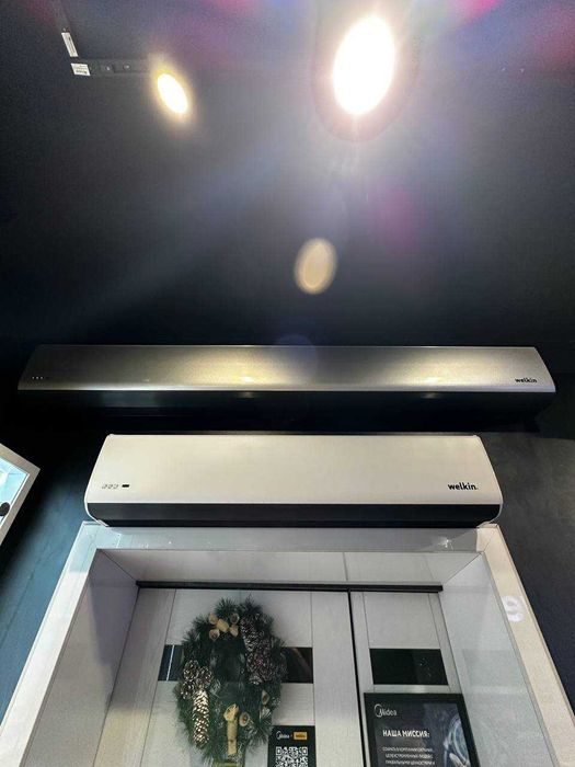 Воздушная завеса для магазина офиса входная Midea Welkin установка