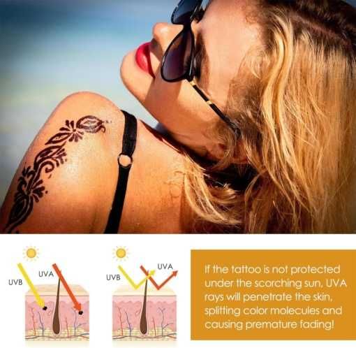 Слънцезащитен крем за татуировки, SPF50, 60 мл, Eelhoe