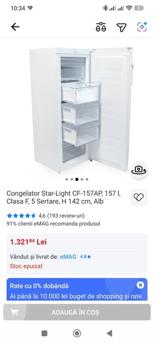 Congelator 5 sertare Star-Light,157 L