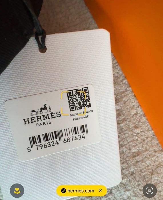 Hermes-Оригинална чисто нова мъжка шапка