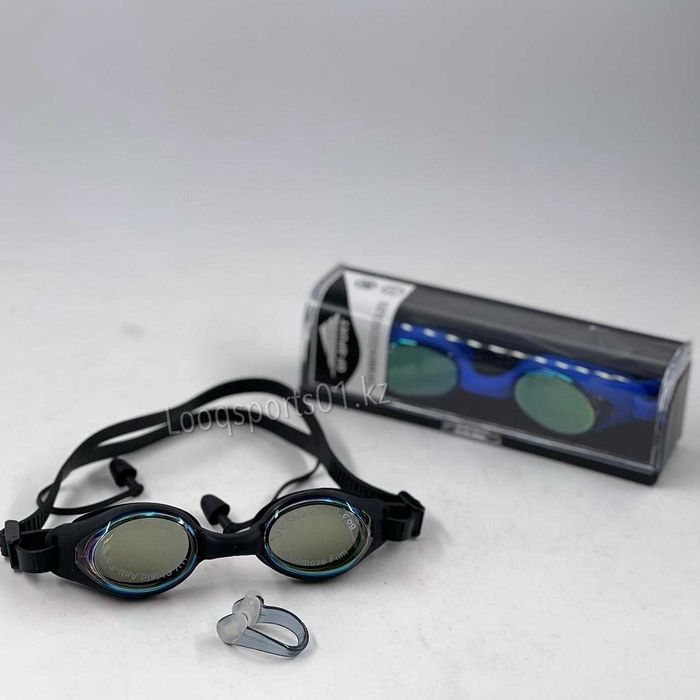 Очки для плавания с берушами зажим для носа (комплект)